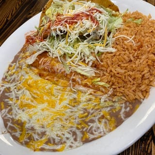 #7A-One Enchilada & One Hard Taco